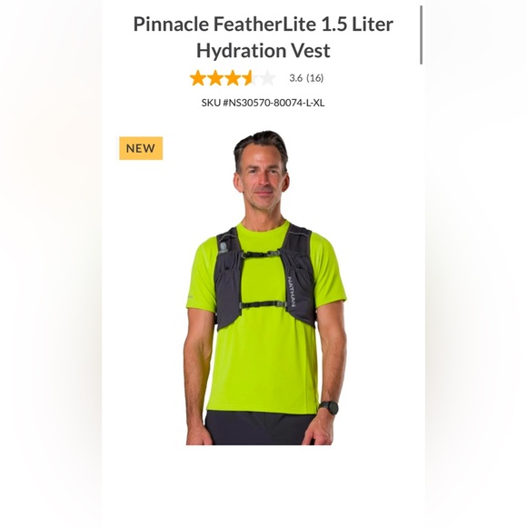 Nathan Pinnacle FeatherLite 1.5 Liter Hydration Vest - Picture 3 of 9